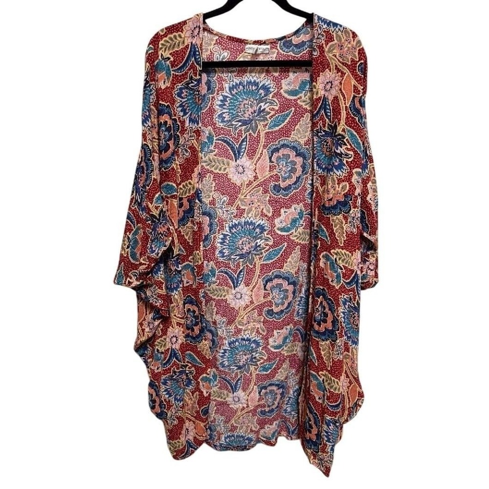 Anthropologie Andersen & Lauth Floral Kimono Boho Cardigan One Size 100% Viscose
